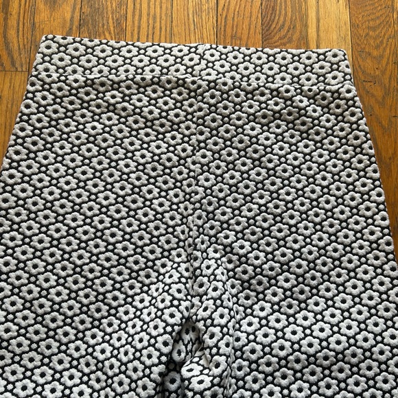 Free People Retro Flower Jacquard Stretch Flare Pants - Picture 4 of 6